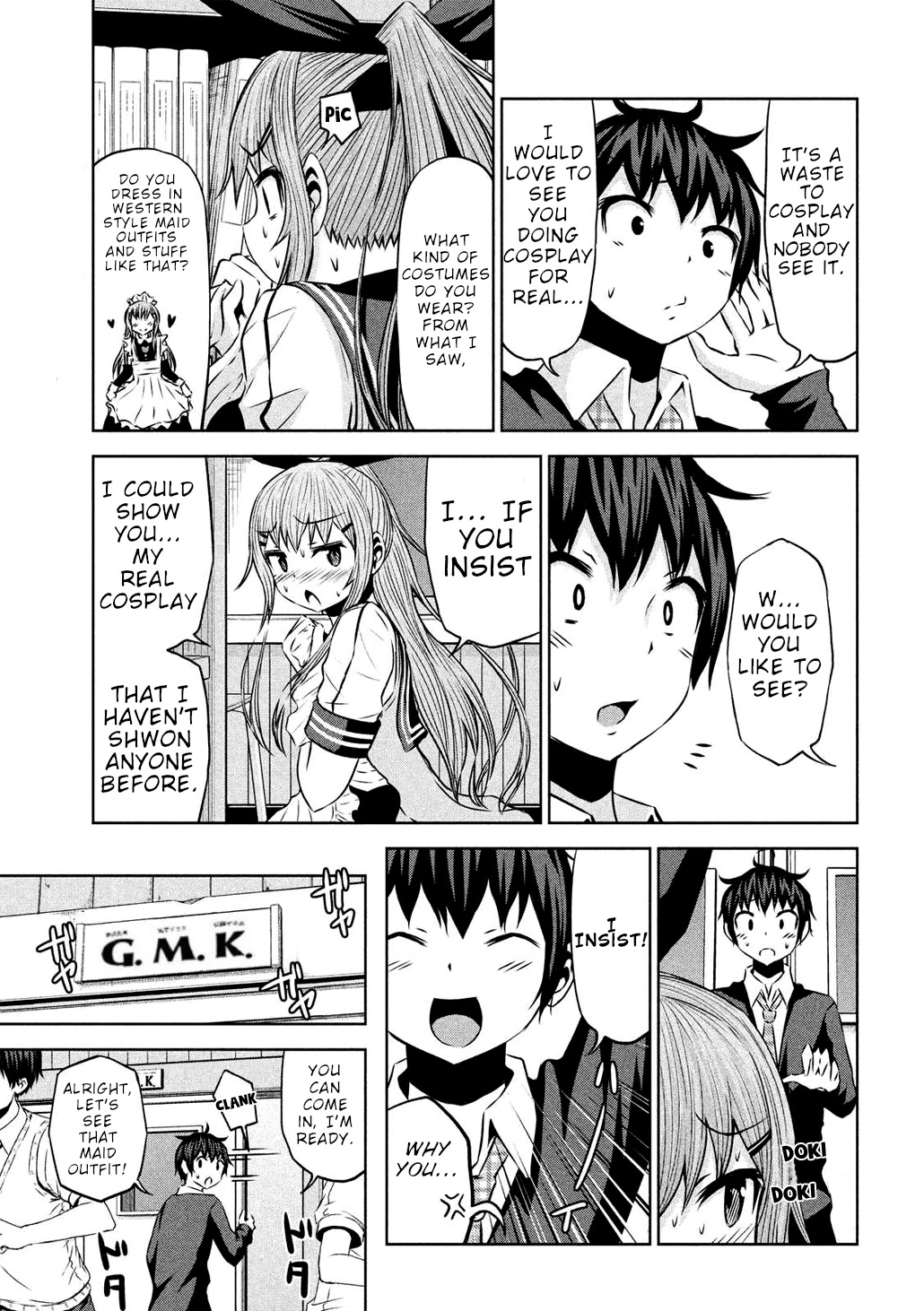 Chikotan, Kowareru Chapter 48 page 3 - Chapter 48: Nekoyashiki's Cosplay Debut? Secret Photo Session