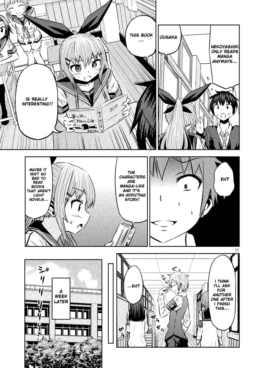 Chikotan, Kowareru Chapter 53 page 11 - Chapter 53: The Second Mercenary of the Student Council Makes His Appearance!! Here Comes Uguisudani, President of the Library Committee!!