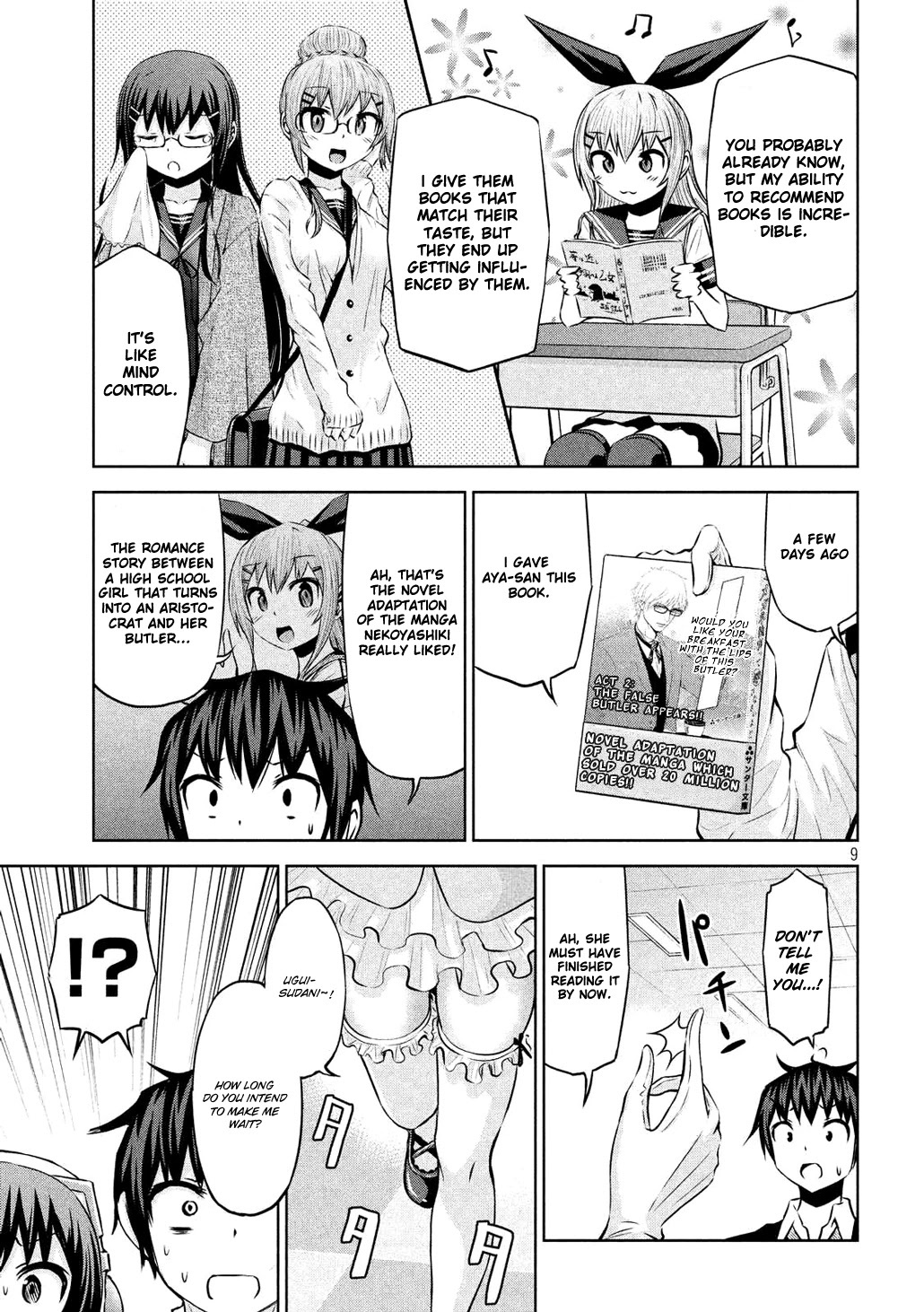 Chikotan, Kowareru Chapter 54 page 9 - Chapter 54: Nekoyashiki is in the Palm of Uguisudani's Hand?! The Counter-Attack from Chiko-Saka-Myu!!