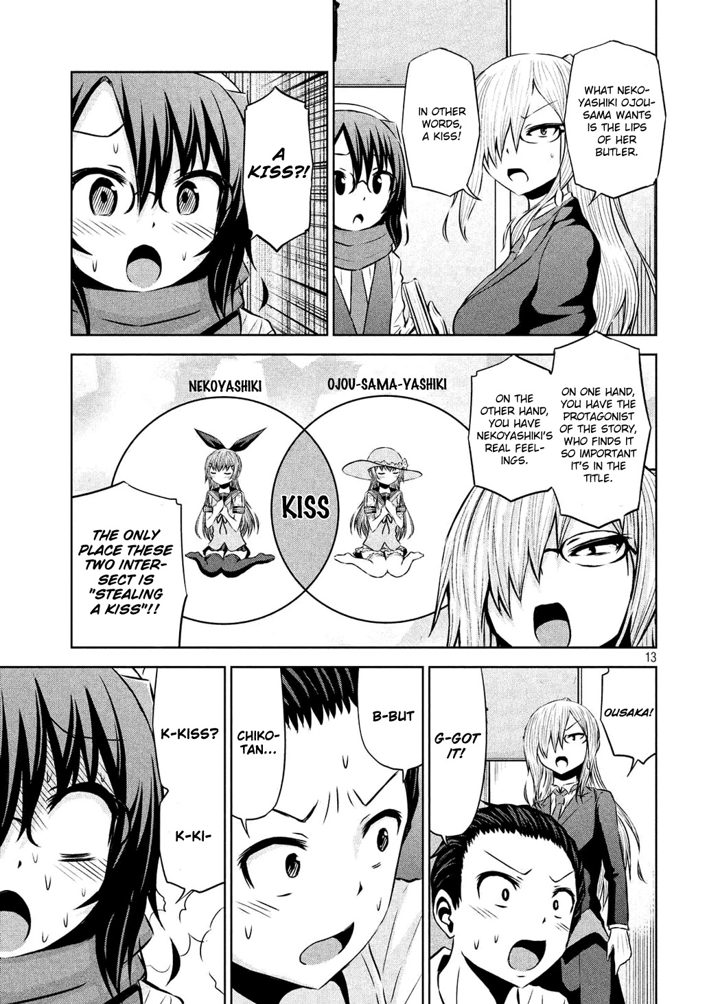 Chikotan, Kowareru Chapter 55 page 13 - Chapter 55: The Decisive Battle between Uguisudani and Ousaka!! Who Will Nekoyashiki Choose?!