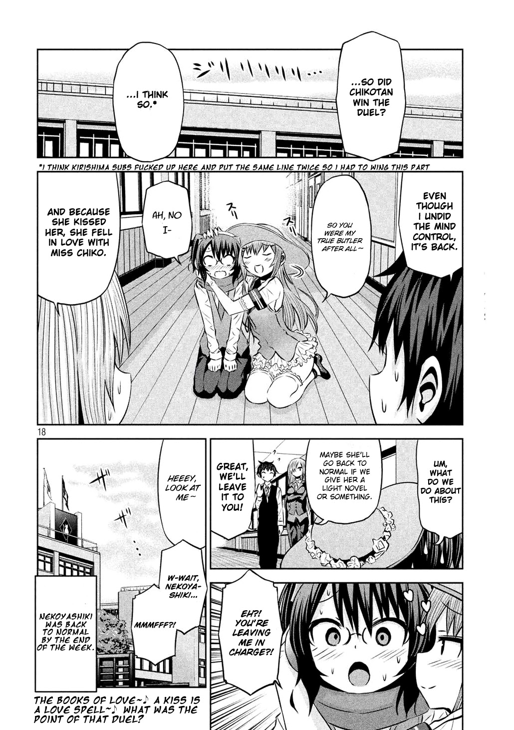 Chikotan, Kowareru Chapter 55 page 18 - Chapter 55: The Decisive Battle between Uguisudani and Ousaka!! Who Will Nekoyashiki Choose?!