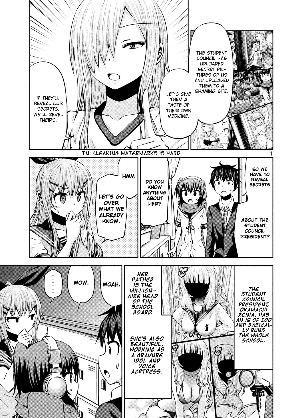 Chikotan, Kowareru Chapter 58 page 1 - Chapter 58: What is the Secret of the Student Council President?! Chikotan's Great Counterattack Begins!!