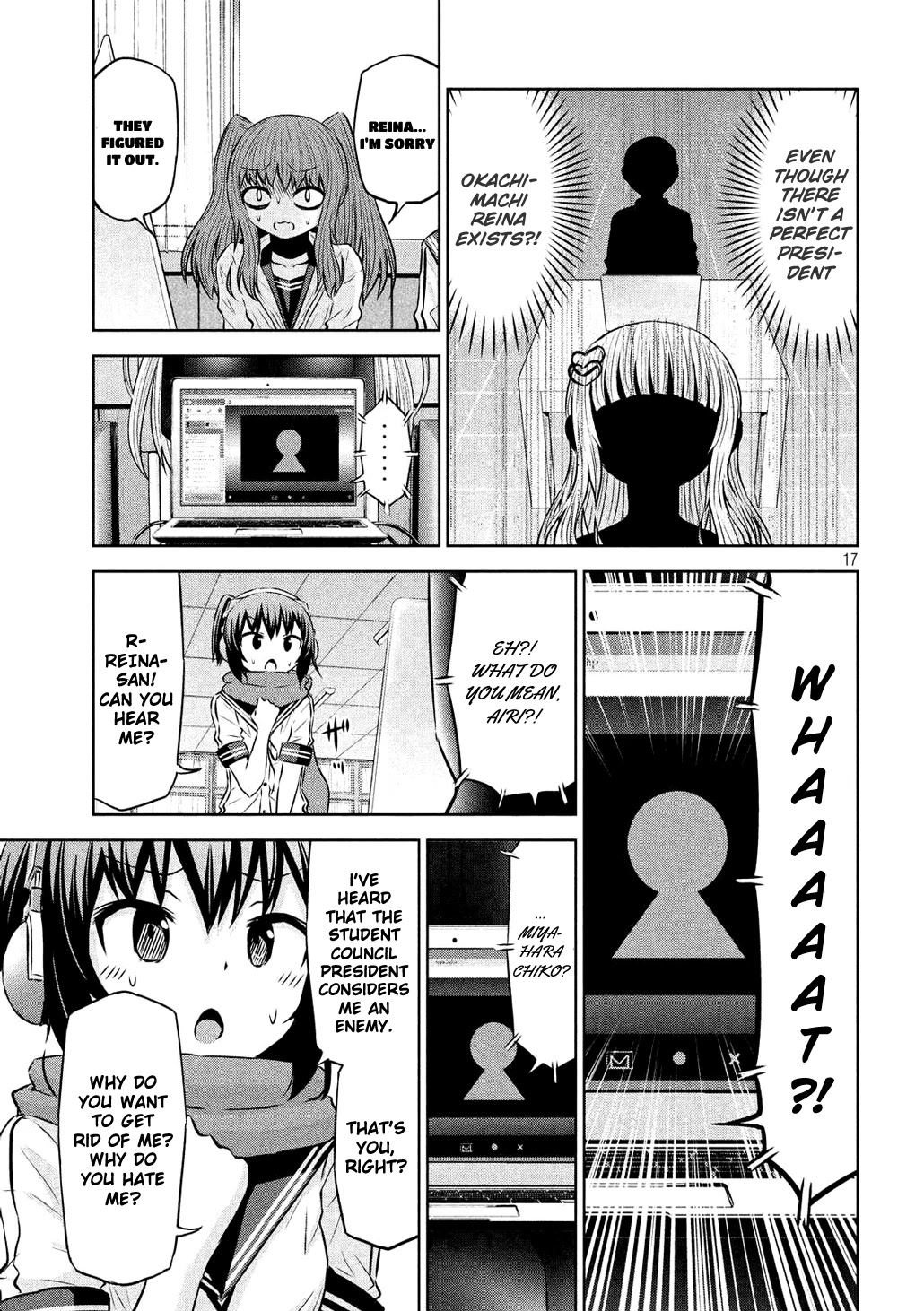 Chikotan, Kowareru Chapter 58 page 17 - Chapter 58: What is the Secret of the Student Council President?! Chikotan's Great Counterattack Begins!!