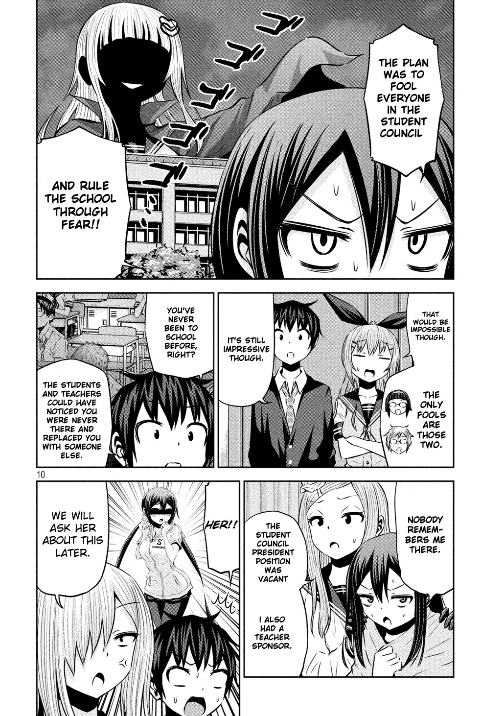Chikotan, Kowareru Chapter 59 page 10 - Chapter 59: Chiko Corners the Student Council President!! What is Her True Identity?!