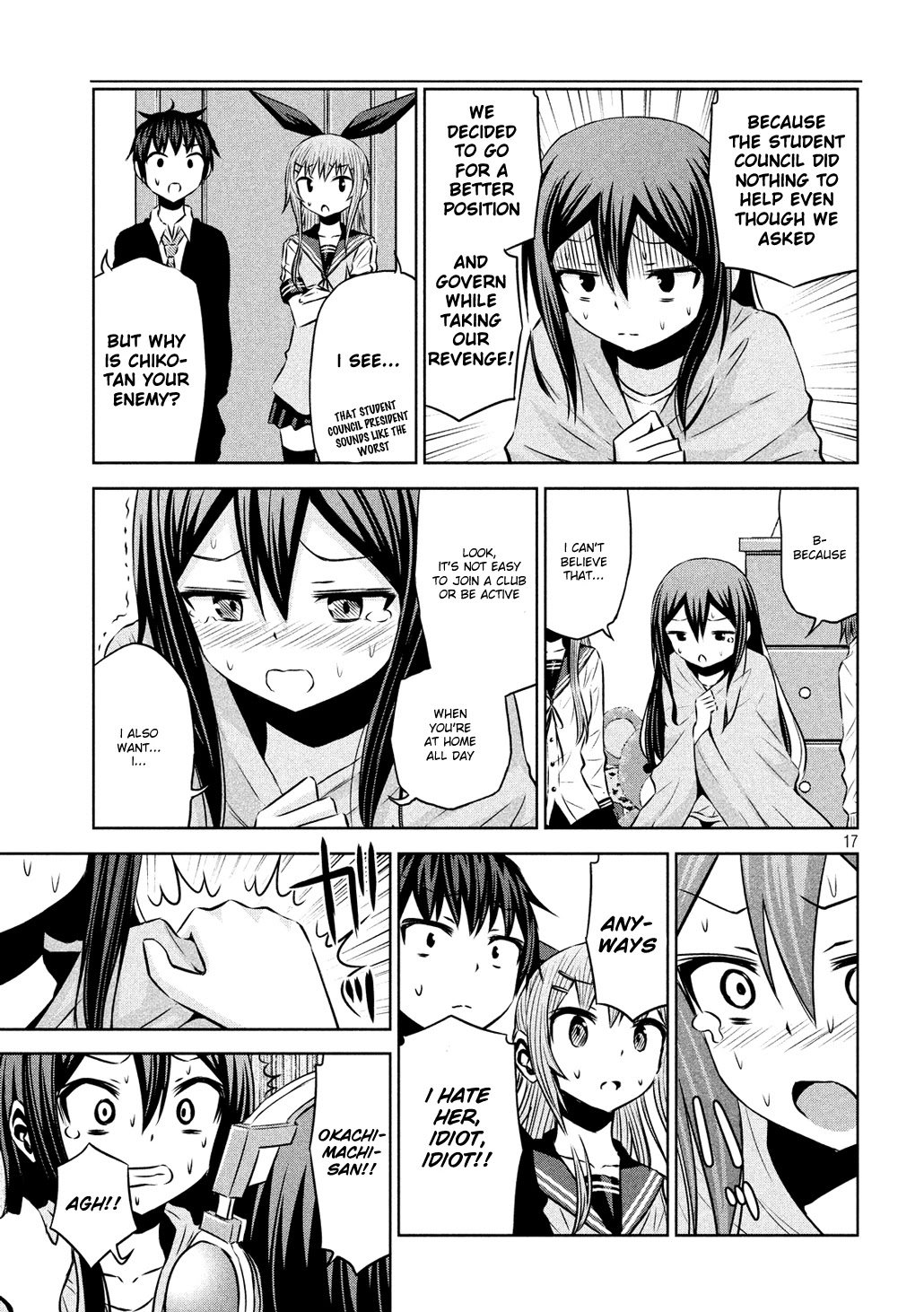 Chikotan, Kowareru Chapter 59 page 17 - Chapter 59: Chiko Corners the Student Council President!! What is Her True Identity?!
