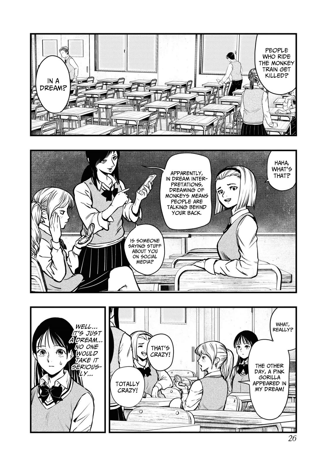 Chilling Internet Urban Legends: A Horror Comic Anthology Chapter 1 page 24 - Chapter 1: Monkey Dream (Shimizu Aki)