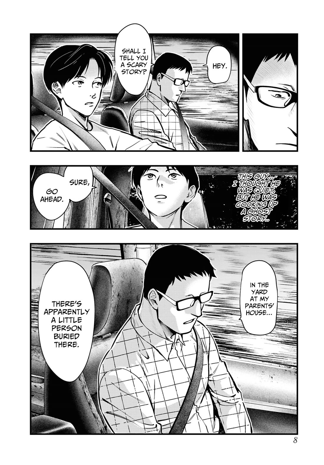 Chilling Internet Urban Legends: A Horror Comic Anthology Chapter 11 page 7 - Chapter 11: Mountain Road Ghost Story (Shimizu Aki)