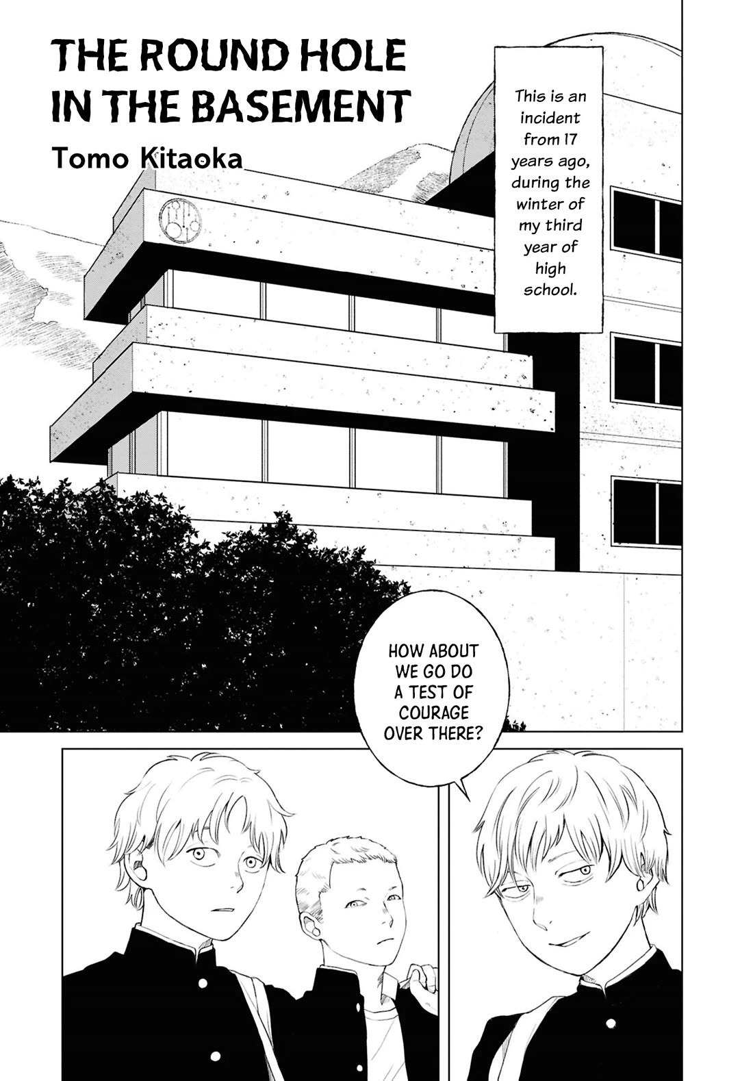 Chilling Internet Urban Legends: A Horror Comic Anthology Chapter 12 page 1 - Chapter 12: The Round Hole in the Basement (Kitaoka Tomo)
