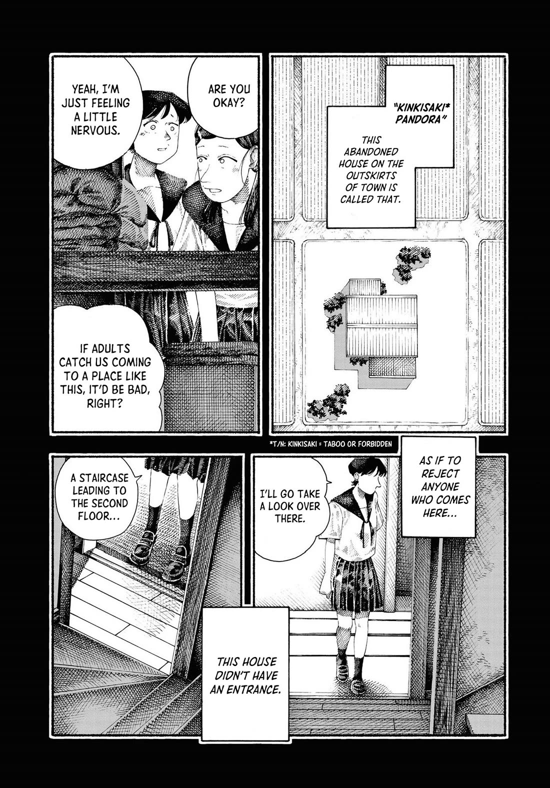 Chilling Internet Urban Legends: A Horror Comic Anthology Chapter 5 page 6 - Chapter 5: Kinkisaki Pandora Pt. 1 (Wasai)