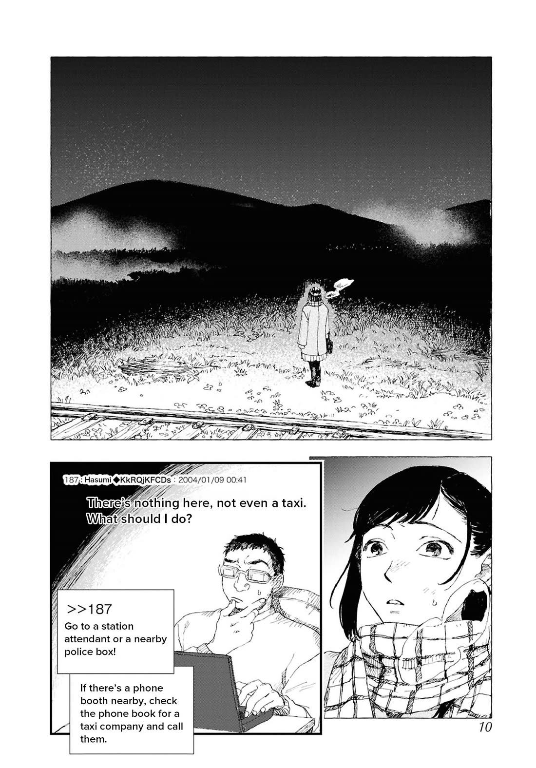 Chilling Internet Urban Legends: A Horror Comic Anthology Chapter 6 page 10 - Chapter 6: Kisaragi Station (Kageyama Kogatsu)