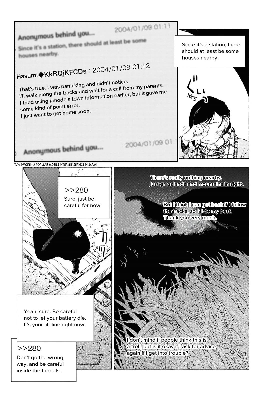 Chilling Internet Urban Legends: A Horror Comic Anthology Chapter 6 page 13 - Chapter 6: Kisaragi Station (Kageyama Kogatsu)