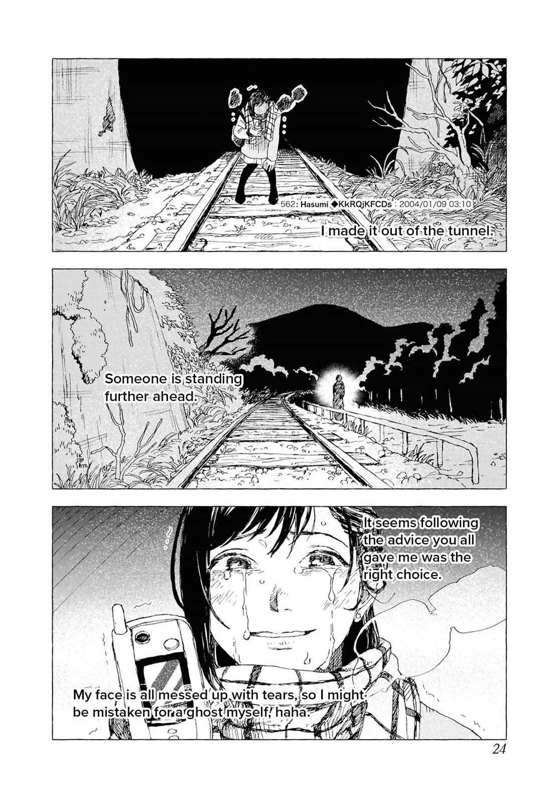 Chilling Internet Urban Legends: A Horror Comic Anthology Chapter 6 page 24 - Chapter 6: Kisaragi Station (Kageyama Kogatsu)