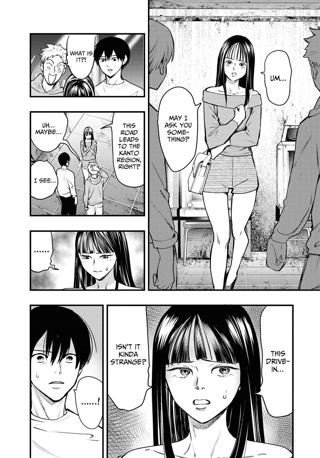 Chilling Internet Urban Legends: A Horror Comic Anthology Chapter 7 page 8 - Chapter 7: Drive-In (Shimizu Aki)