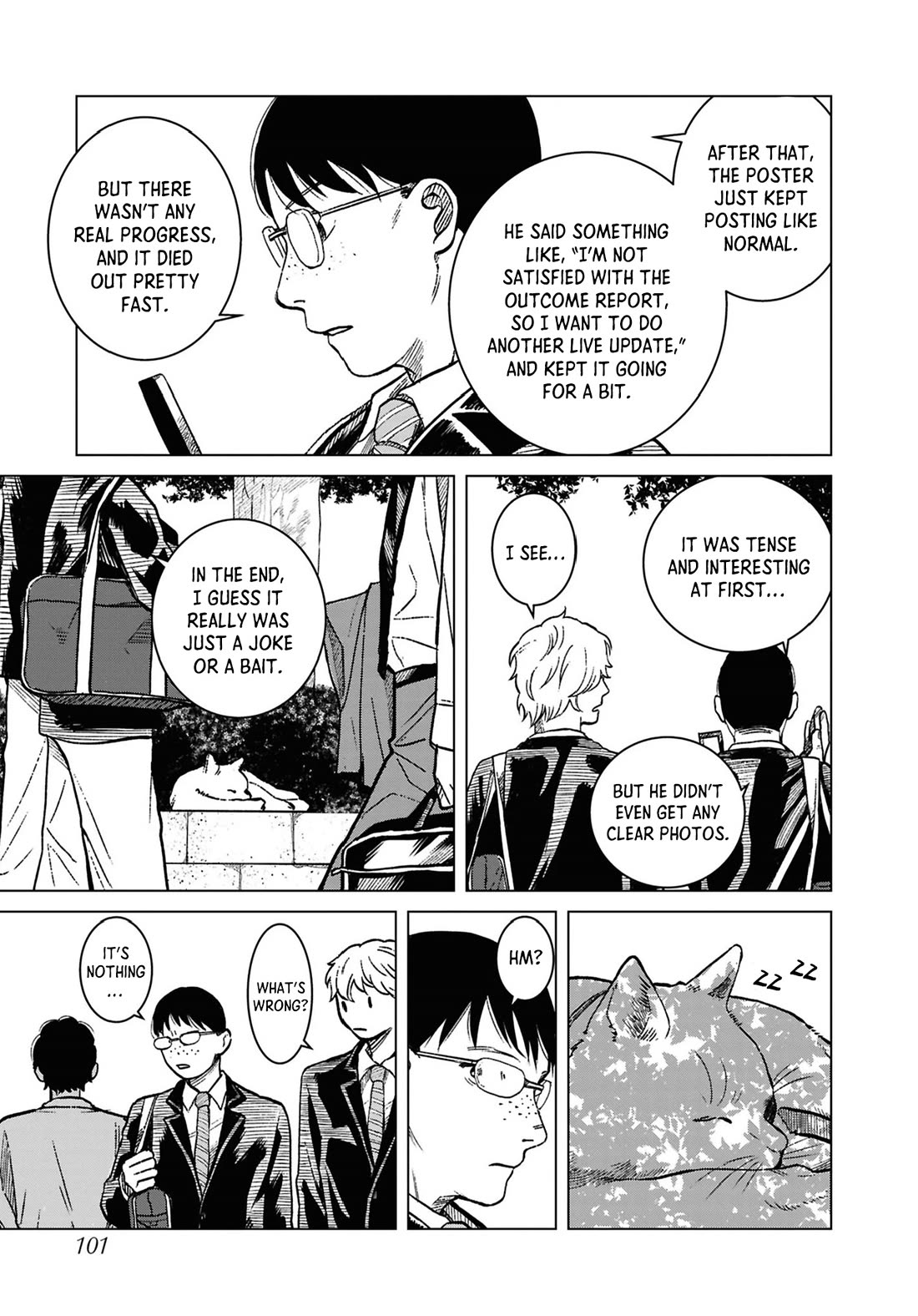 Chilling Internet Urban Legends: A Horror Comic Anthology Chapter 9 page 13 - Chapter 9: Ninja Cats (Tomo Kitaoka)
