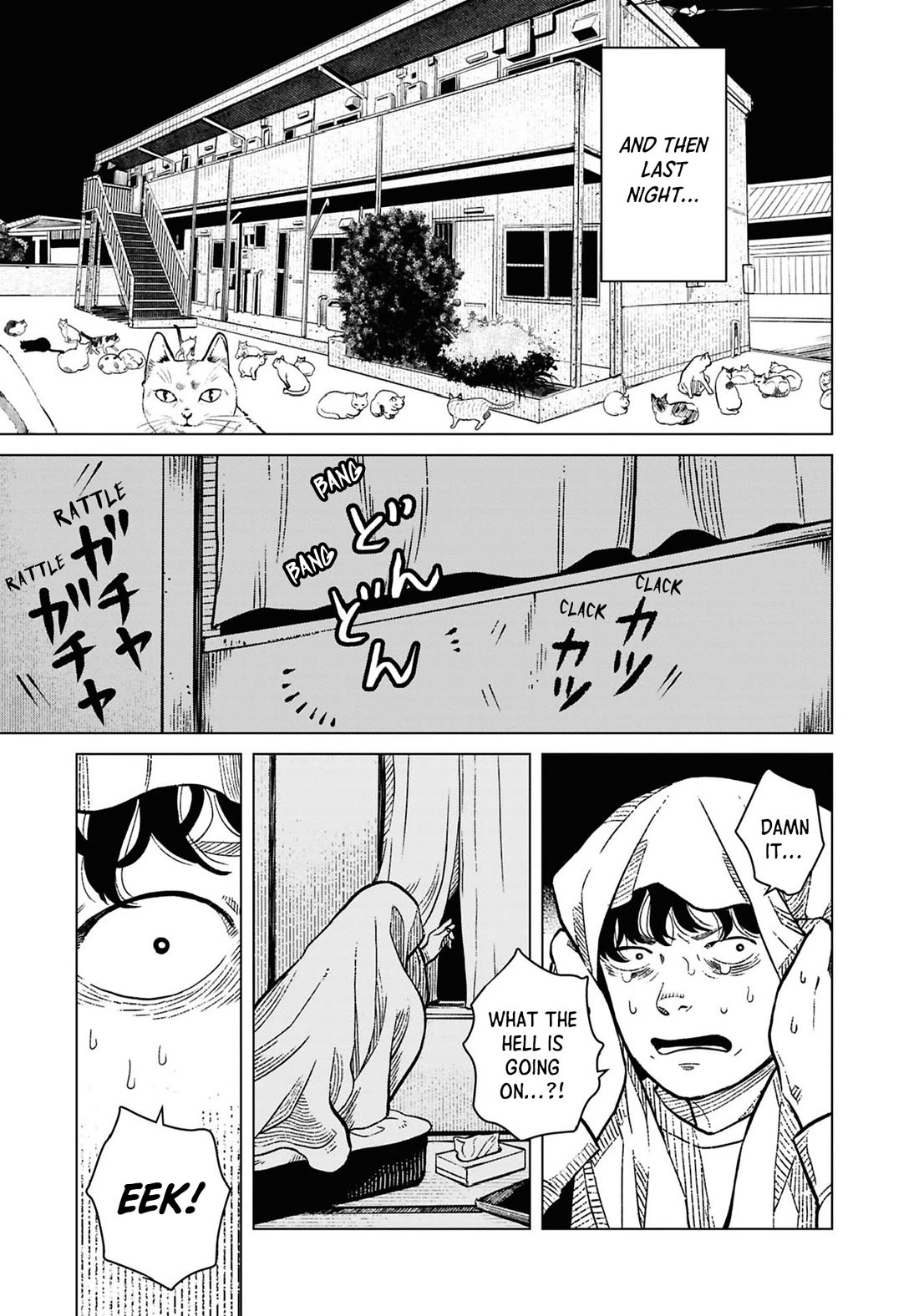 Chilling Internet Urban Legends: A Horror Comic Anthology Chapter 9 page 5 - Chapter 9: Ninja Cats (Tomo Kitaoka)