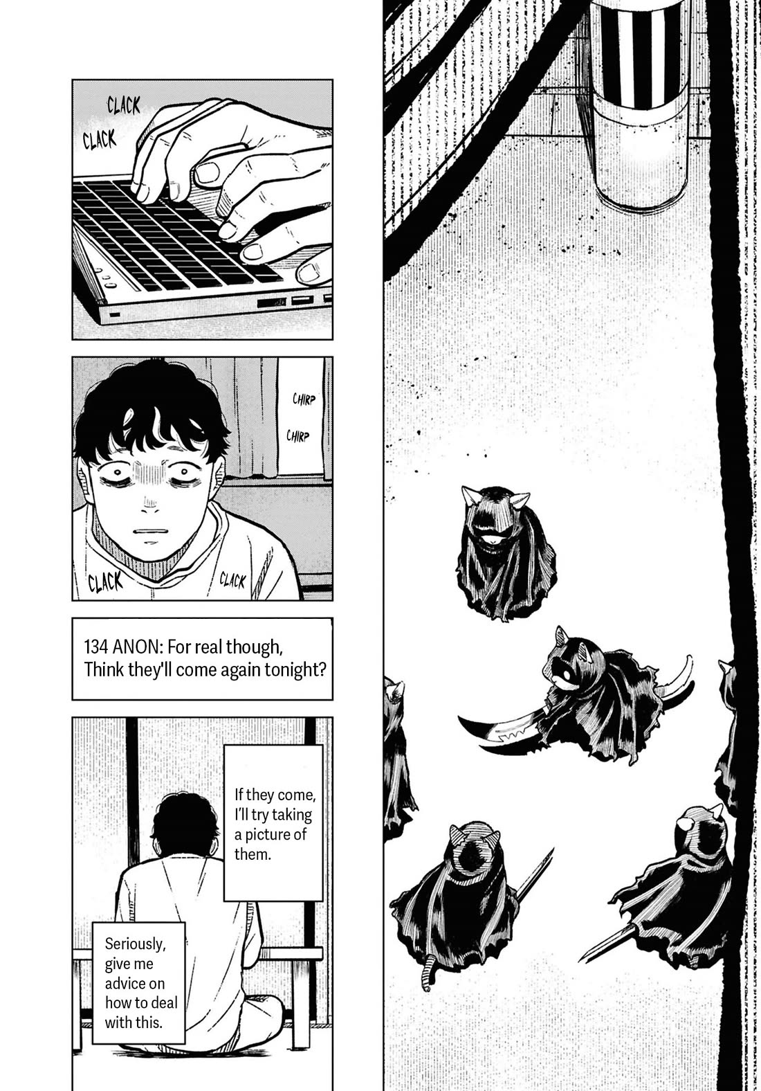 Chilling Internet Urban Legends: A Horror Comic Anthology Chapter 9 page 6 - Chapter 9: Ninja Cats (Tomo Kitaoka)
