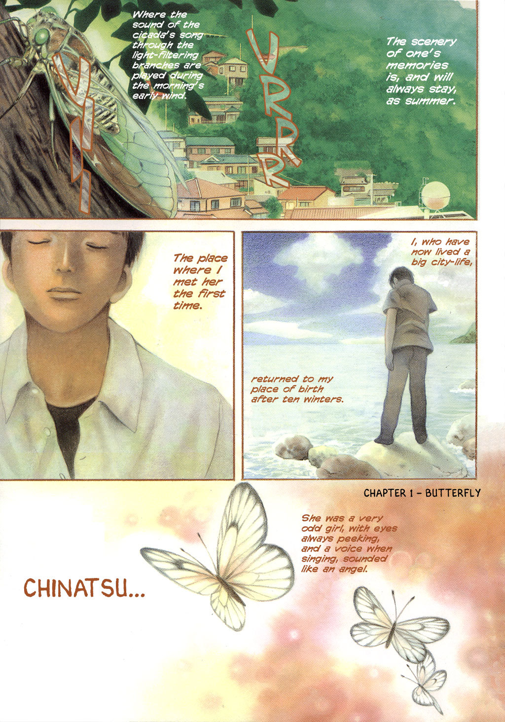 Chinatsu no Uta Chapter 1 page 3 - Chapter 1: Butterfly