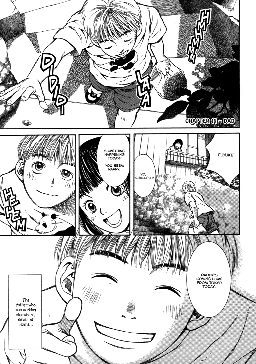 Chinatsu no Uta Chapter 14 page 1 - Chapter 14: Dad