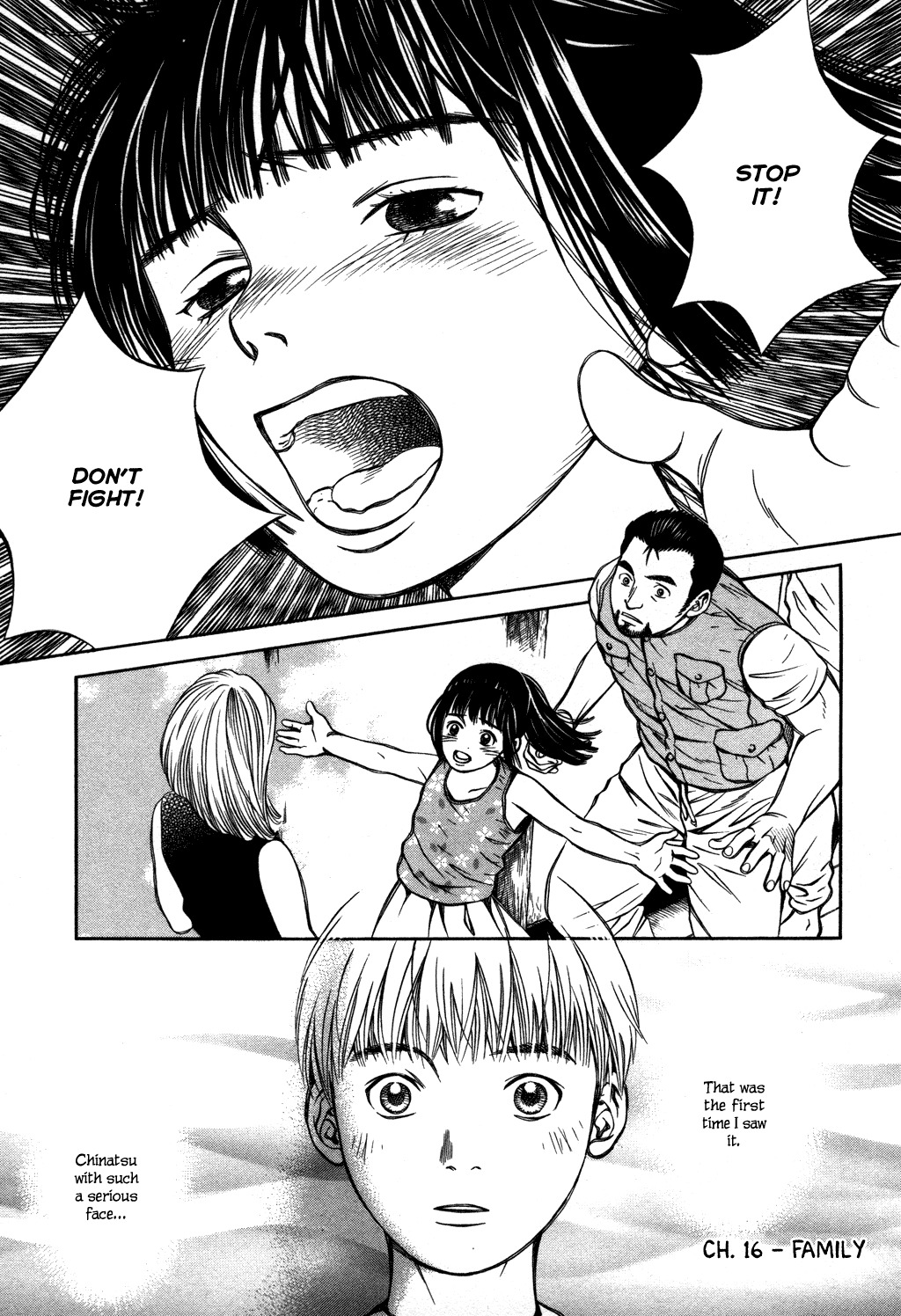 Chinatsu no Uta Chapter 16 page 1 - Chapter 16: Family
