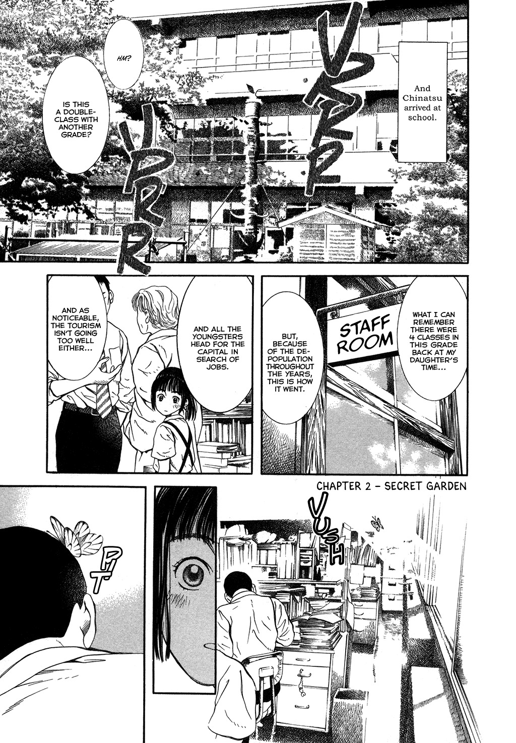 Chinatsu no Uta Chapter 2 page 1 - Chapter 2: Secret Garden