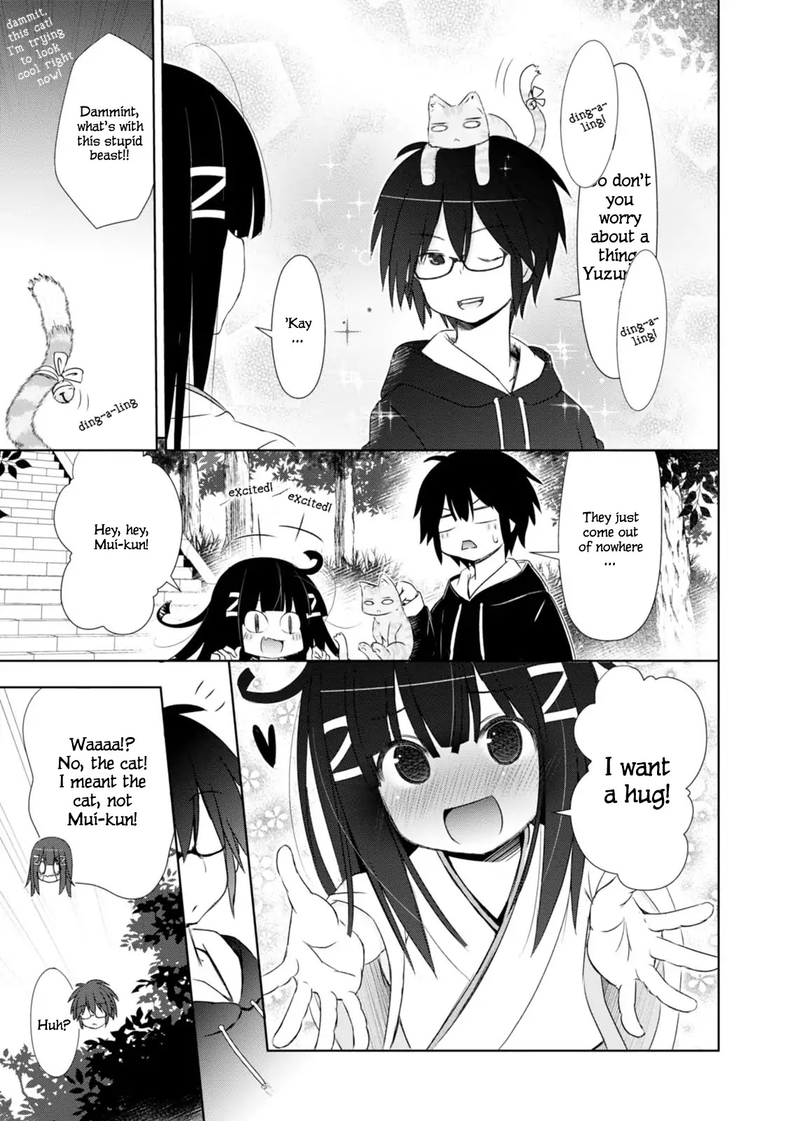 ChinChin KemoKemo Chapter 2 page 6 - Chapter 2: Kinjyo no Miko-san ga Yaseizenkaisigite Tenioenai Hanashi "The Story of Neighborhood Shrine Maiden Who Became Impossible to Handle by Becoming Animalistic."