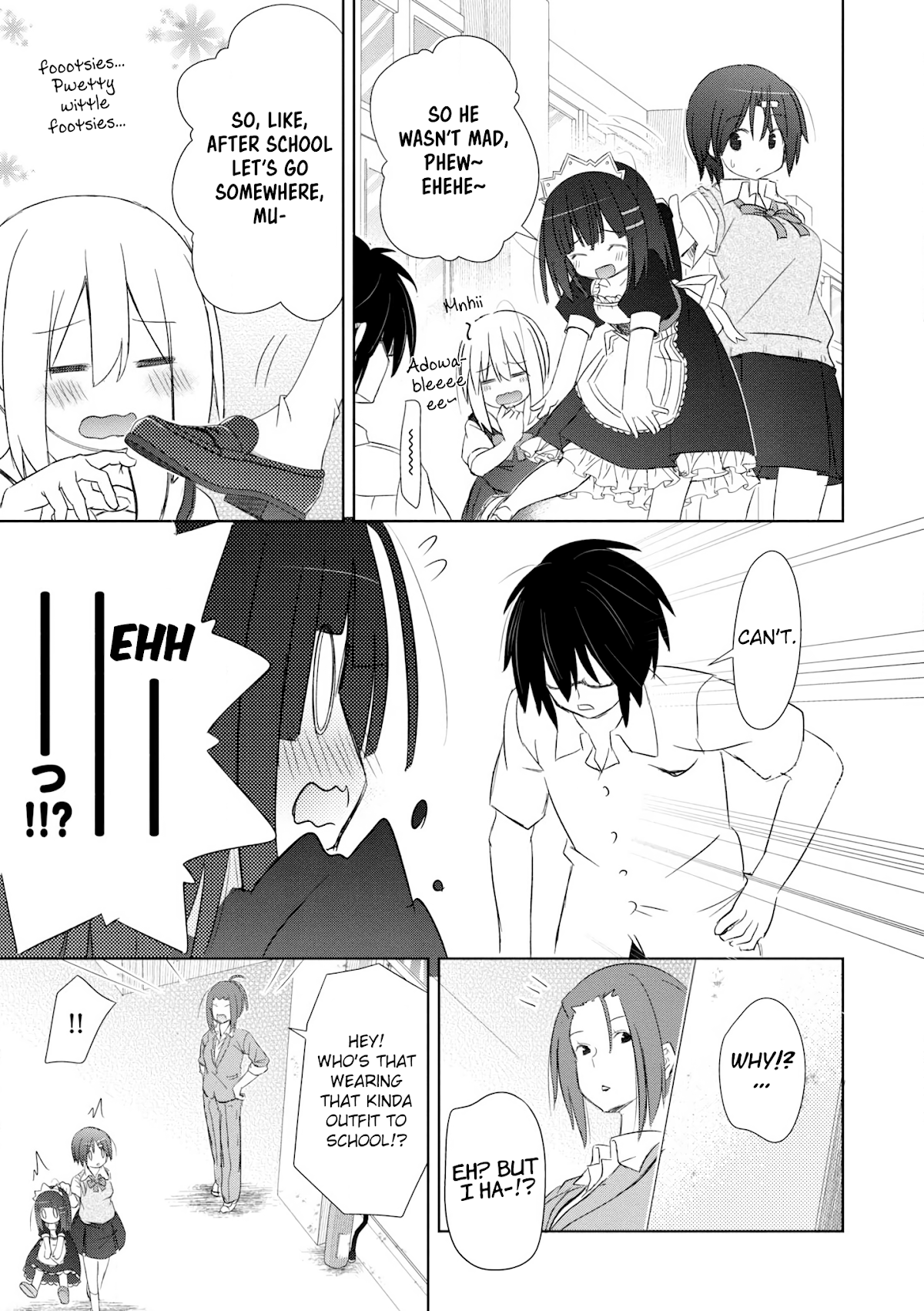 ChinChin KemoKemo Chapter 7 page 12 - Chapter 7: The Story of my Miko Childhood Friend who is also my School Kouhai becoming my Little Sister and Maid