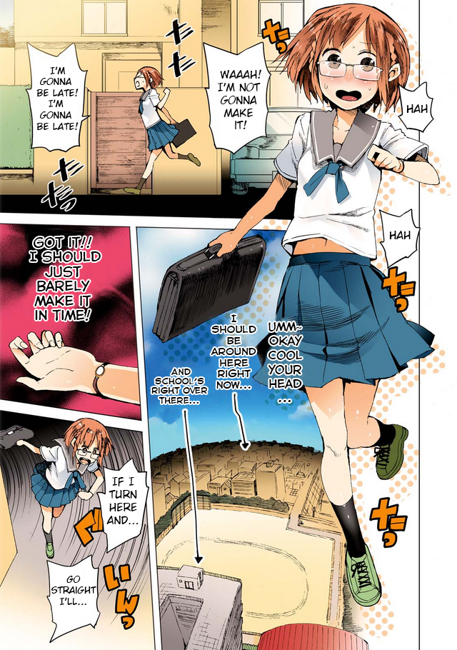 Chio-chan no Tsuugakuro Chapter 1 page 2 - Chapter 1: Cause School's Just Right Over There