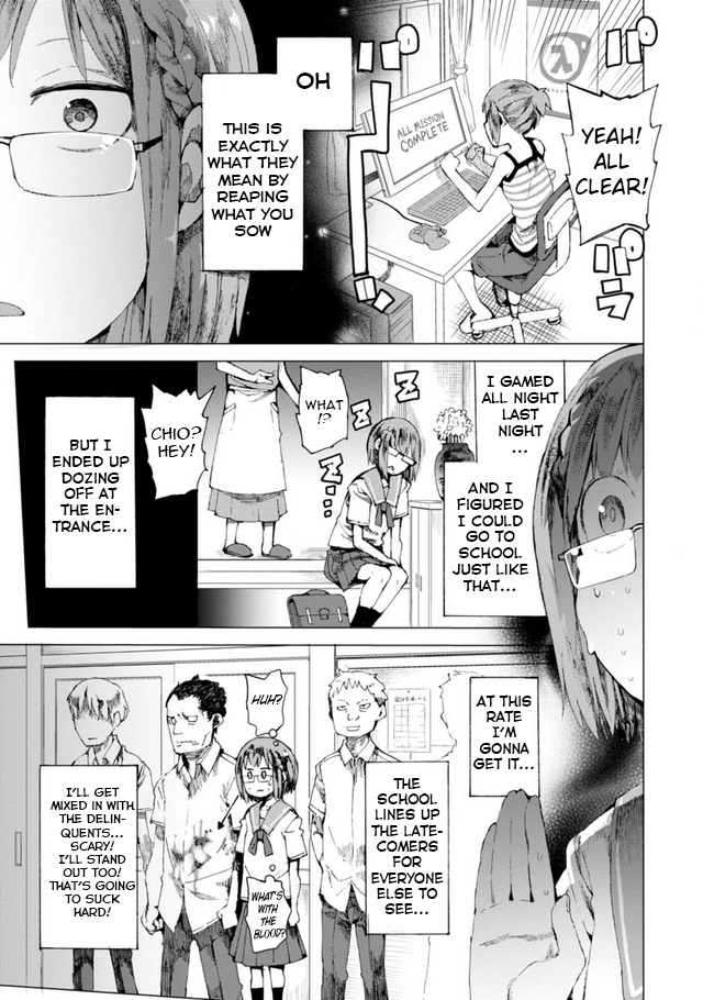 Chio-chan no Tsuugakuro Chapter 1 page 8 - Chapter 1: Cause School's Just Right Over There