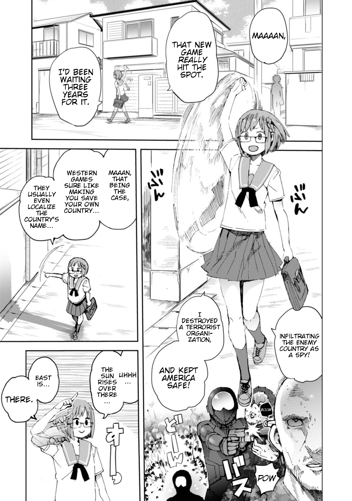 Chio-chan no Tsuugakuro Chapter 13 page 1 - Chapter 13: Chio-chan Eludes