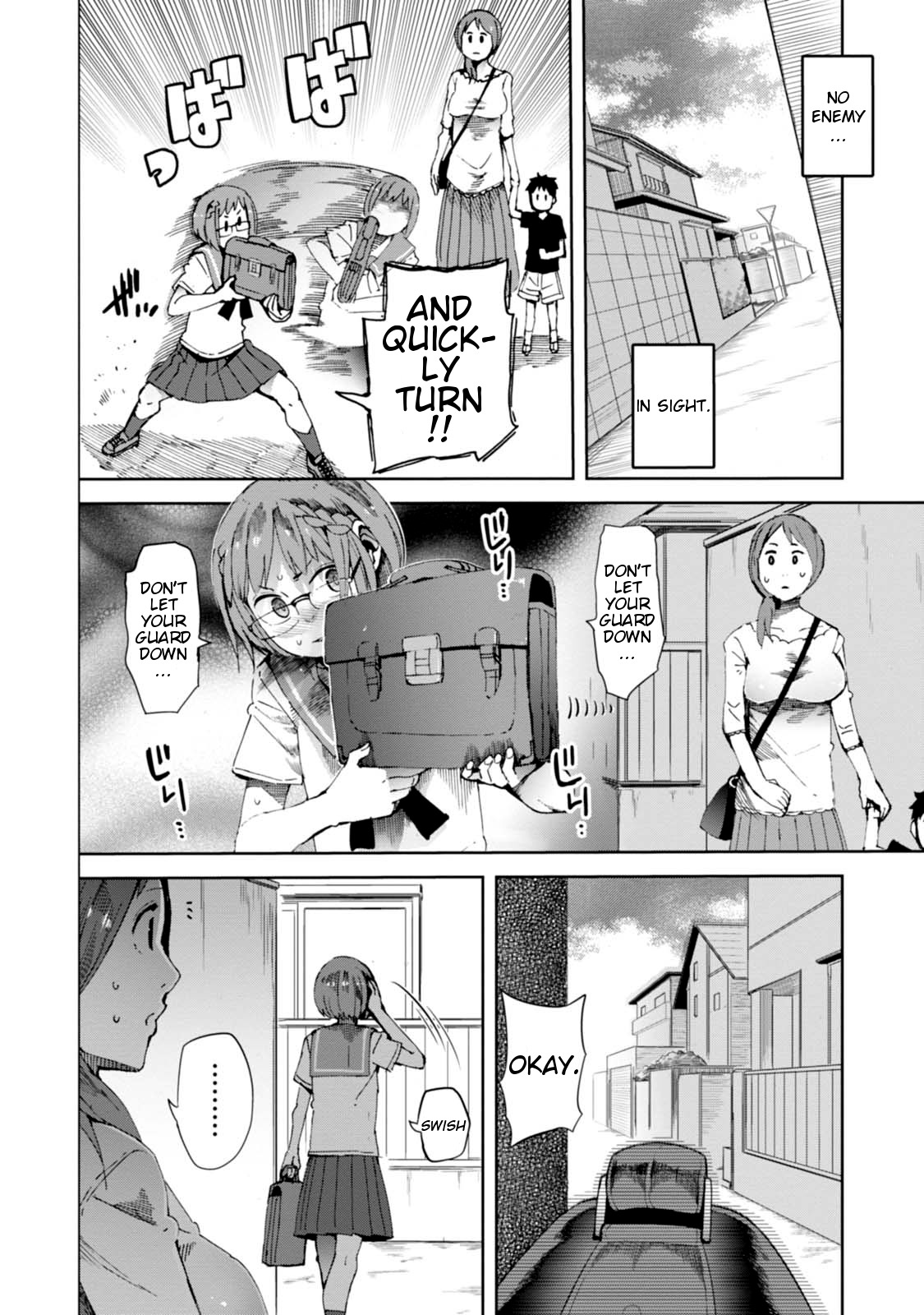 Chio-chan no Tsuugakuro Chapter 13 page 4 - Chapter 13: Chio-chan Eludes
