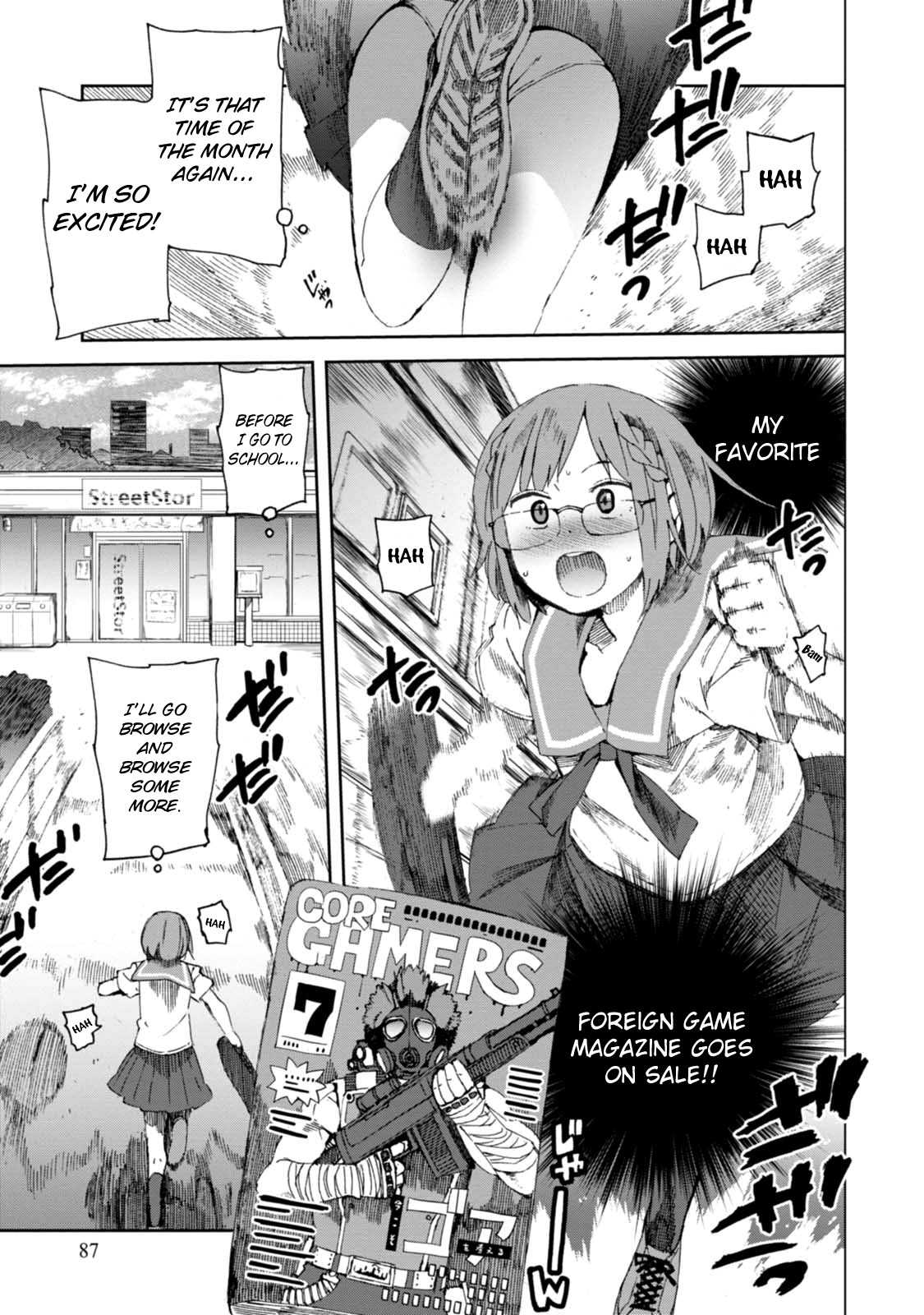 Chio-chan no Tsuugakuro Chapter 14 page 1 - Chapter 14: Convenience Store Chio-chan