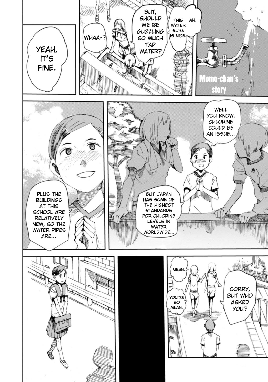 Chio-chan no Tsuugakuro Chapter 15.5 page 1 - Chapter 15.5: Omake: Momo-chan's Story