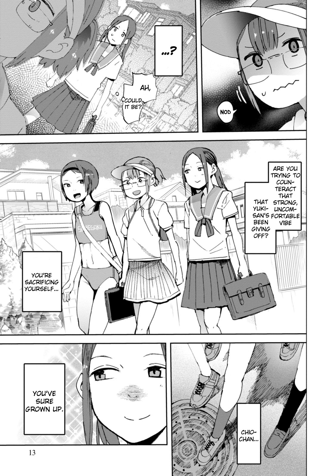Chio-chan no Tsuugakuro Chapter 16 page 15 - Chapter 16: Yuki-chan Doesn't Mind