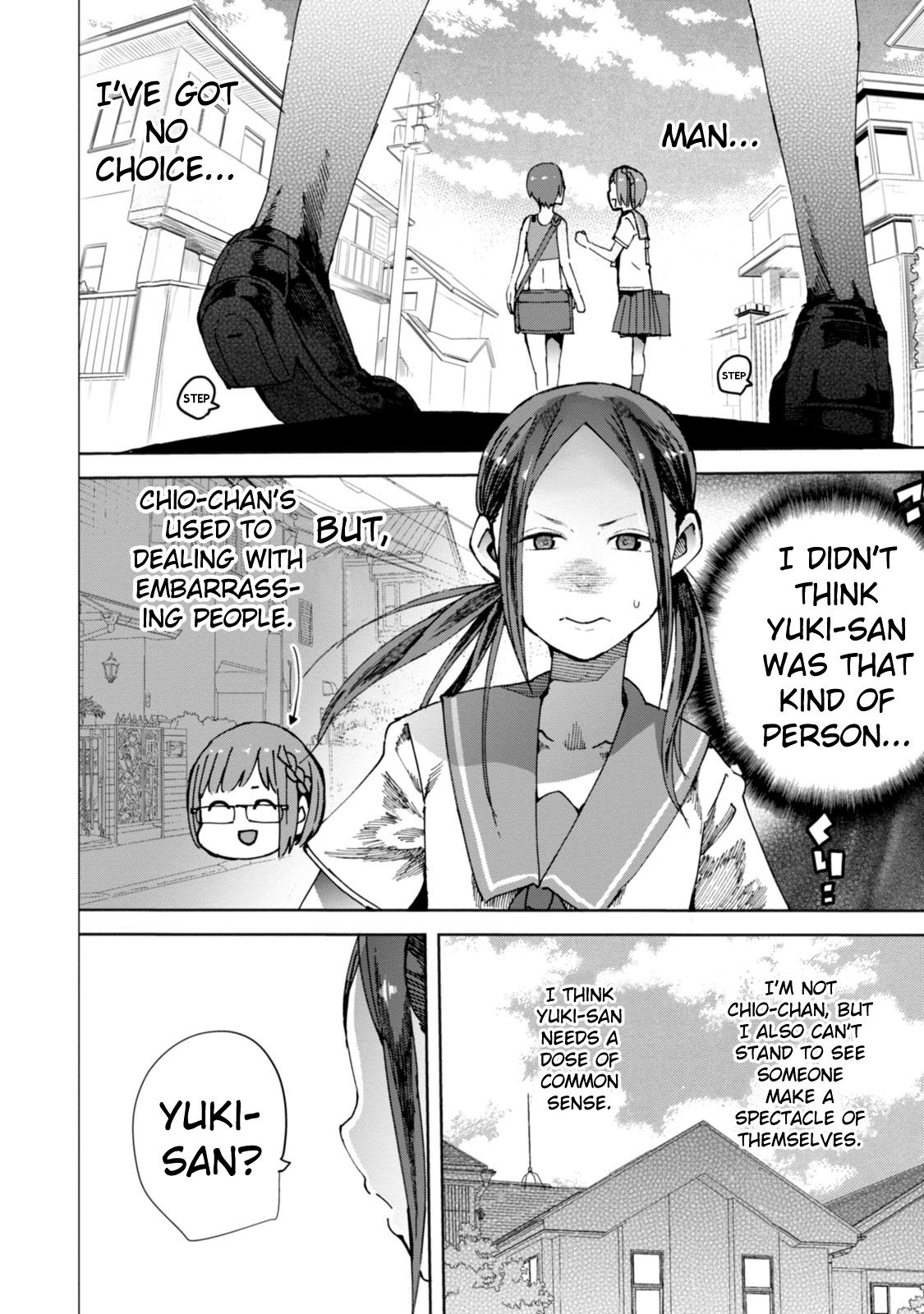 Chio-chan no Tsuugakuro Chapter 16 page 8 - Chapter 16: Yuki-chan Doesn't Mind