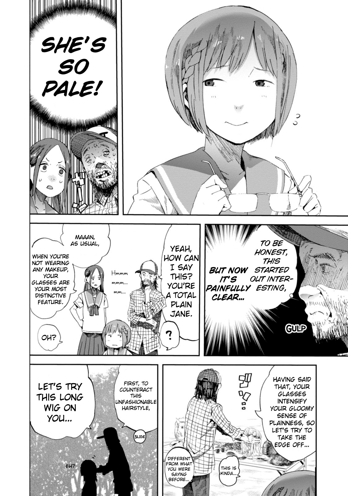 Chio-chan no Tsuugakuro Chapter 18 page 12 - Chapter 18: Chio-chan Changes Her Image