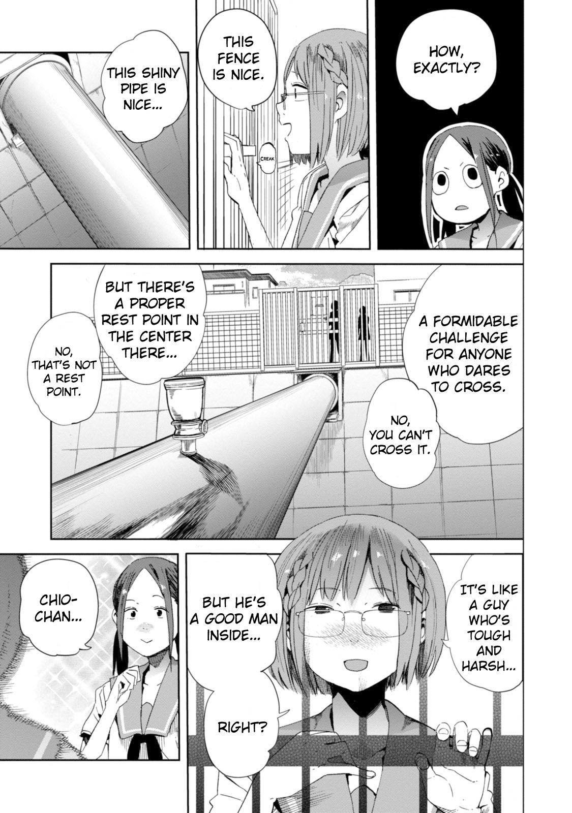 Chio-chan no Tsuugakuro Chapter 19 page 3 - Chapter 19: Flat Cut