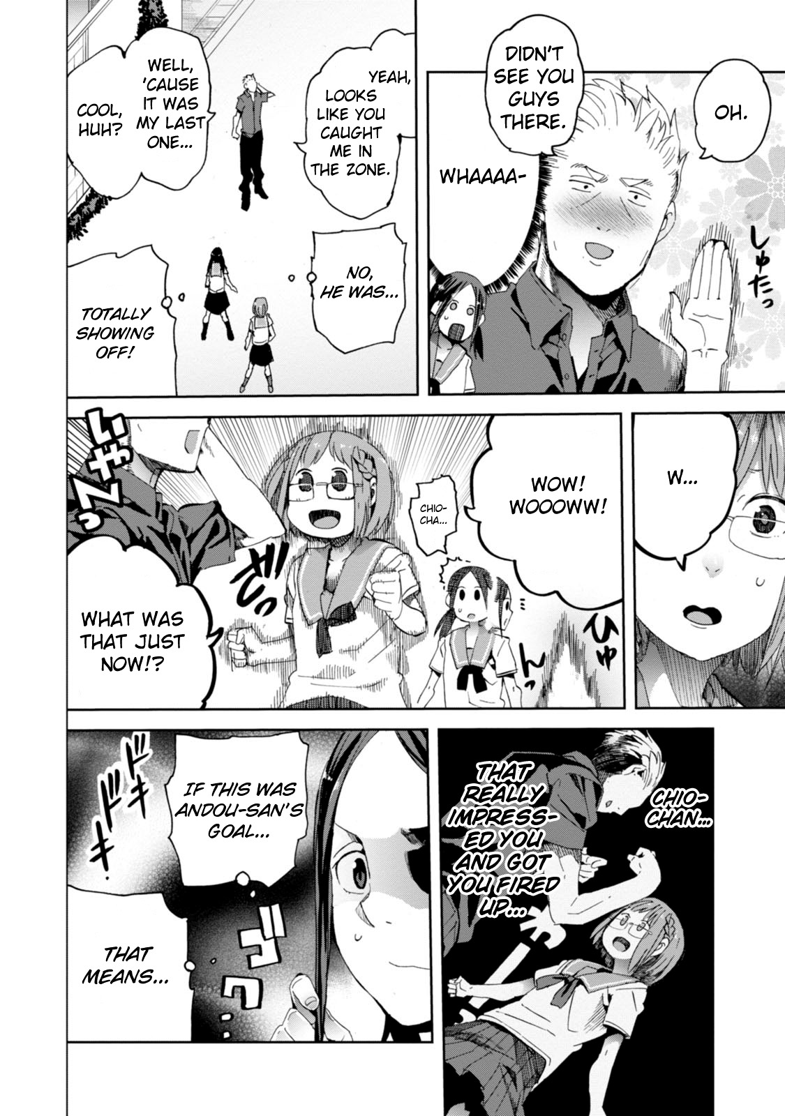 Chio-chan no Tsuugakuro Chapter 19 page 8 - Chapter 19: Flat Cut
