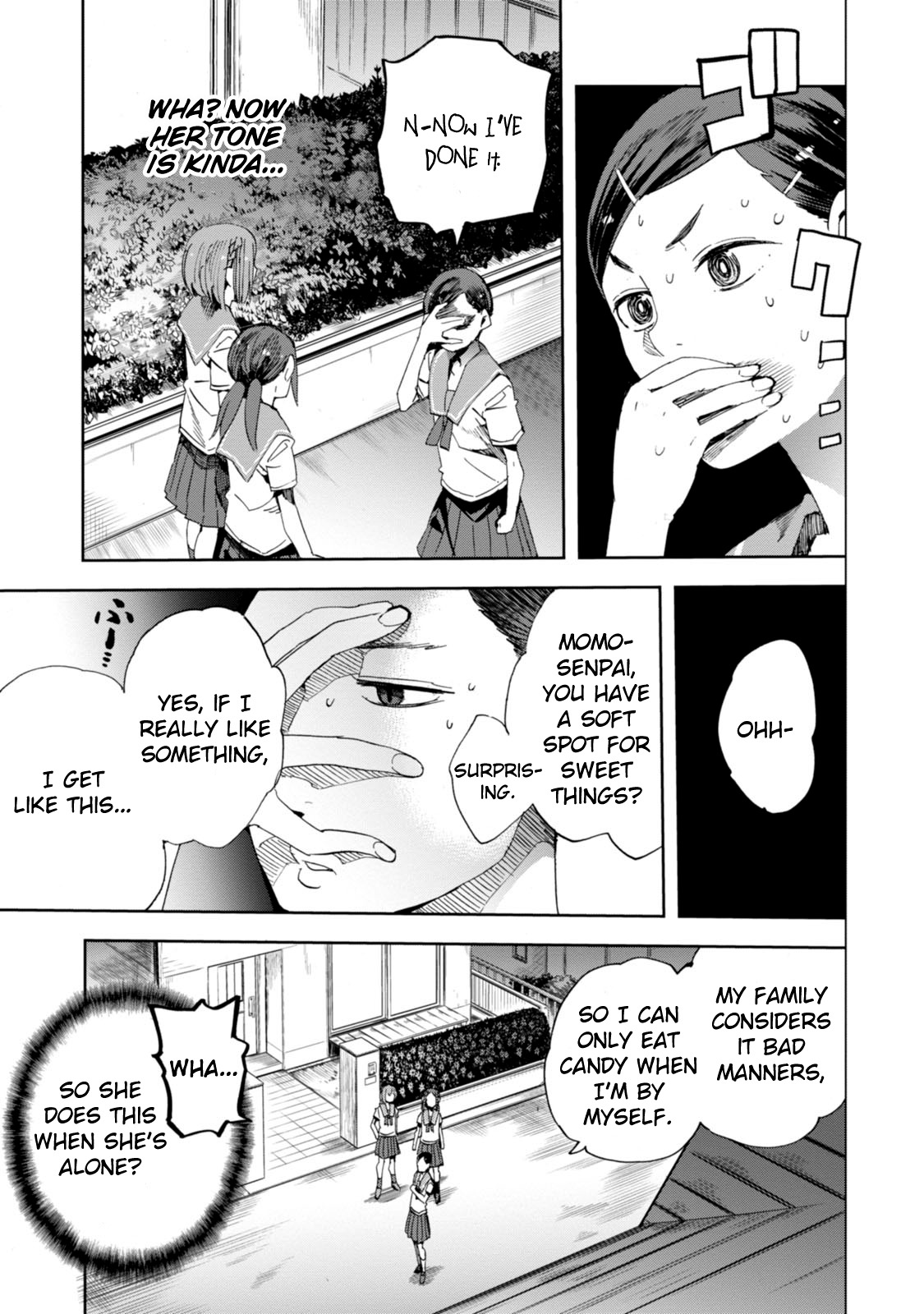 Chio-chan no Tsuugakuro Chapter 20 page 11 - Chapter 20: Shinozuka-san, Sugar Content, And The Press Conference