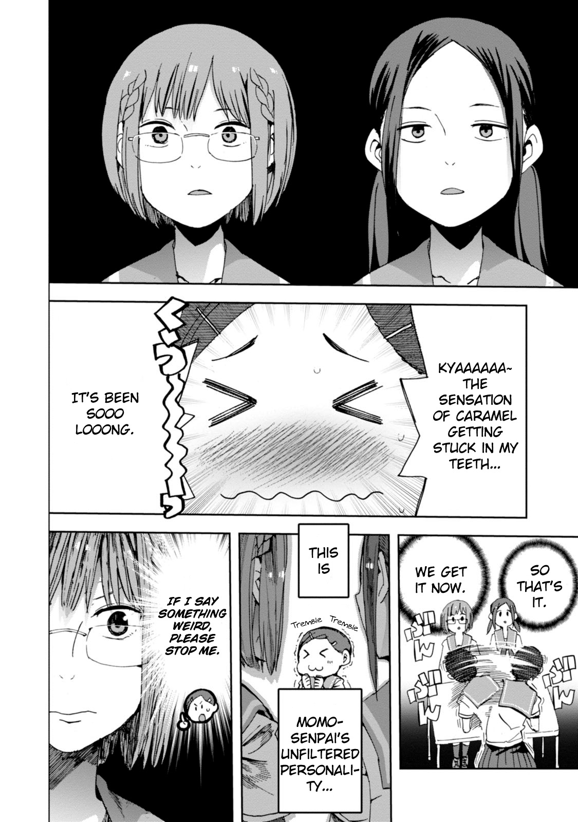 Chio-chan no Tsuugakuro Chapter 20 page 18 - Chapter 20: Shinozuka-san, Sugar Content, And The Press Conference