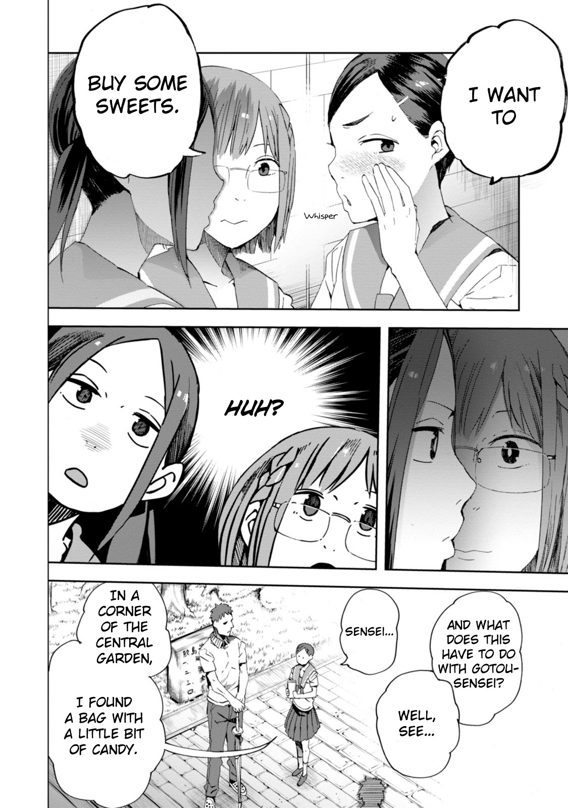 Chio-chan no Tsuugakuro Chapter 20 page 4 - Chapter 20: Shinozuka-san, Sugar Content, And The Press Conference