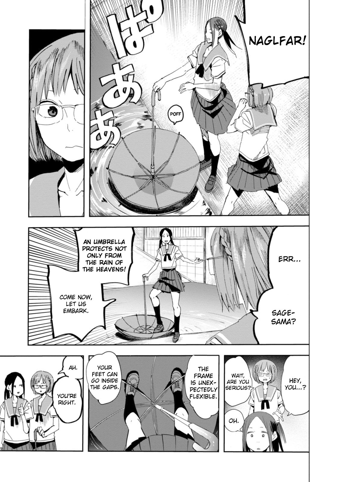 Chio-chan no Tsuugakuro Chapter 24 page 11 - Chapter 24: Great Sage Mana-na