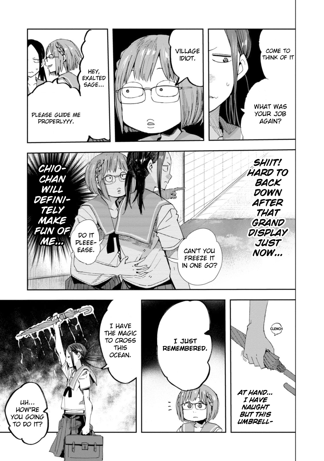 Chio-chan no Tsuugakuro Chapter 24 page 9 - Chapter 24: Great Sage Mana-na