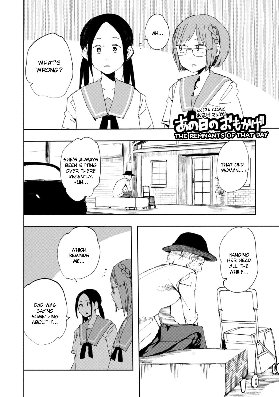 Chio-chan no Tsuugakuro Chapter 25.5 page 1 - Chapter 25.5: The Remnants of That Day