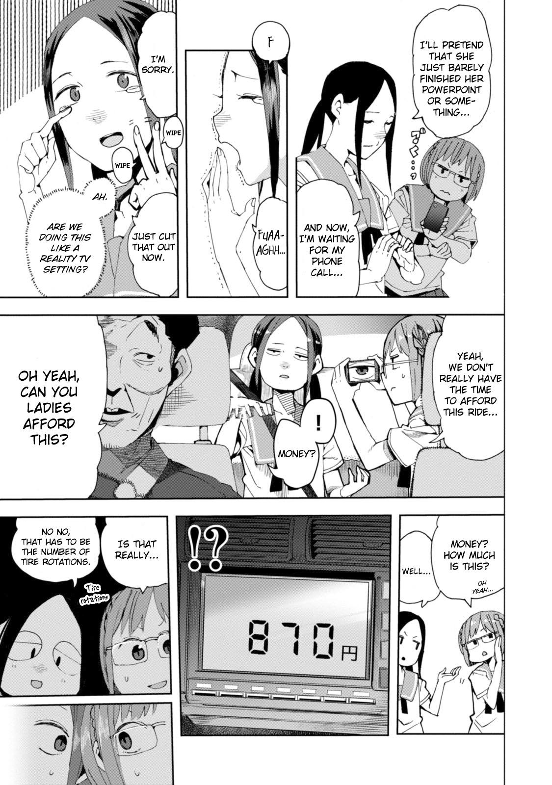 Chio-chan no Tsuugakuro Chapter 29 page 13 - Chapter 29: Andou-san and The Sidecar