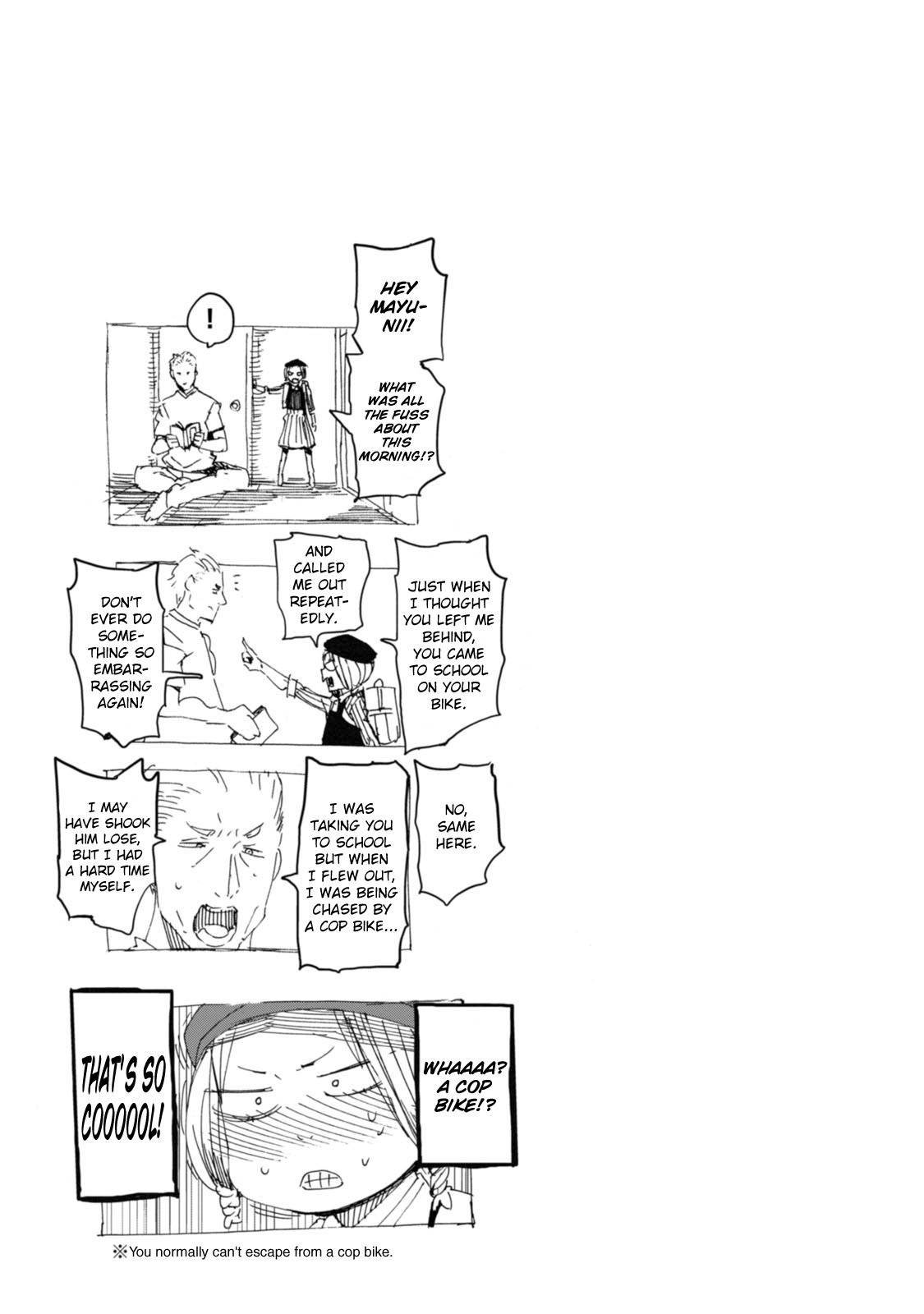 Chio-chan no Tsuugakuro Chapter 29 page 27 - Chapter 29: Andou-san and The Sidecar