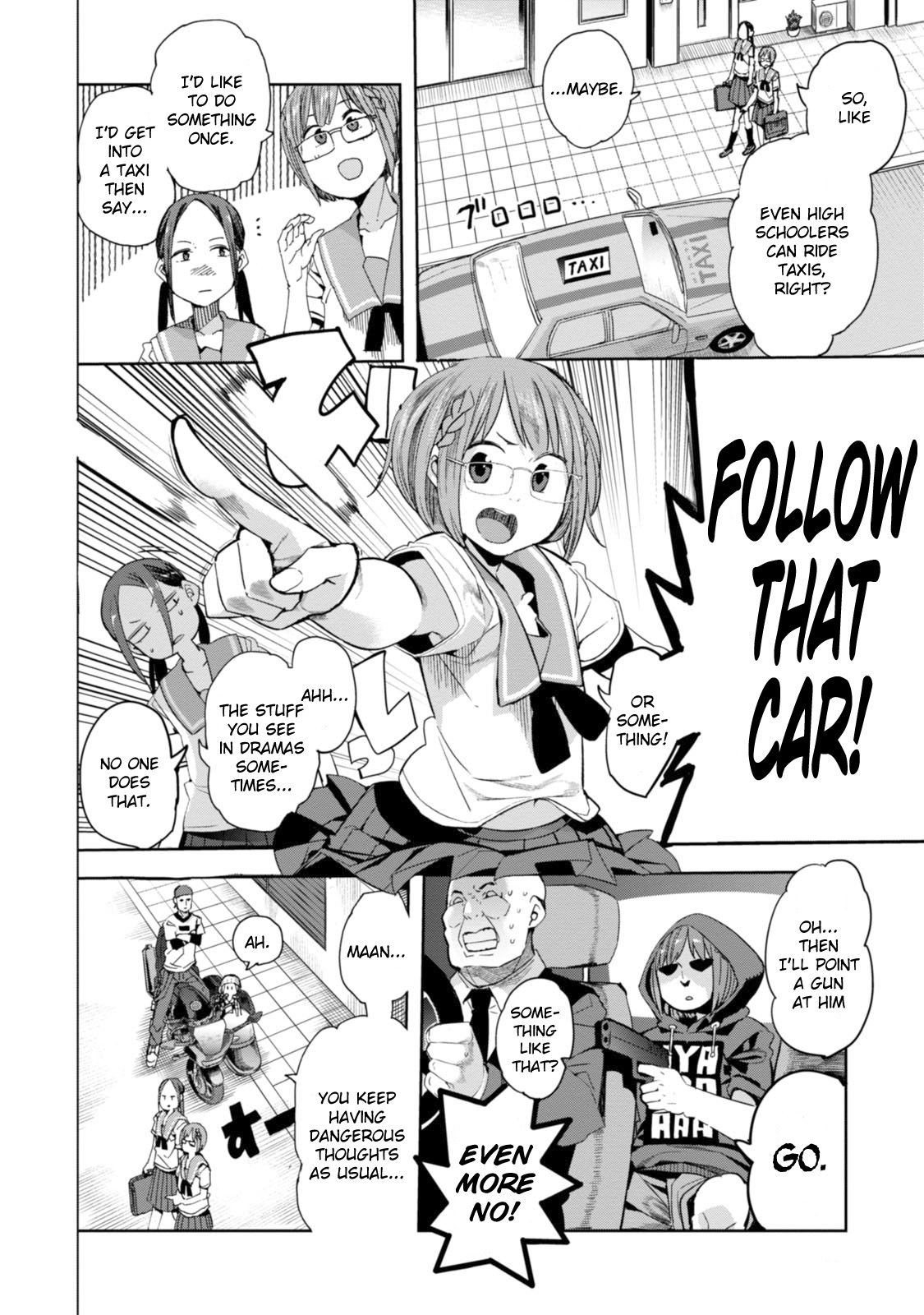 Chio-chan no Tsuugakuro Chapter 29 page 4 - Chapter 29: Andou-san and The Sidecar