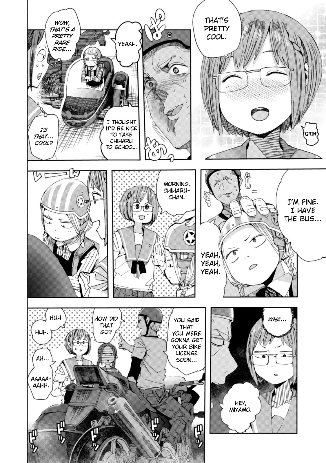 Chio-chan no Tsuugakuro Chapter 29 page 6 - Chapter 29: Andou-san and The Sidecar