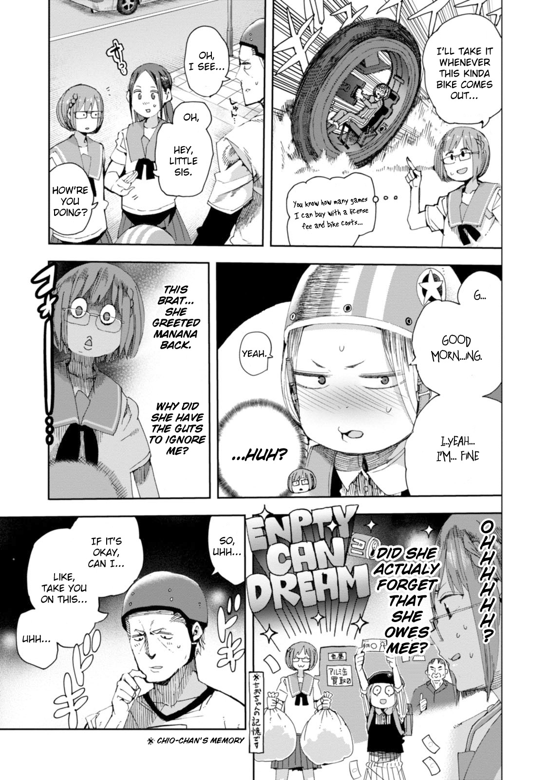 Chio-chan no Tsuugakuro Chapter 29 page 7 - Chapter 29: Andou-san and The Sidecar