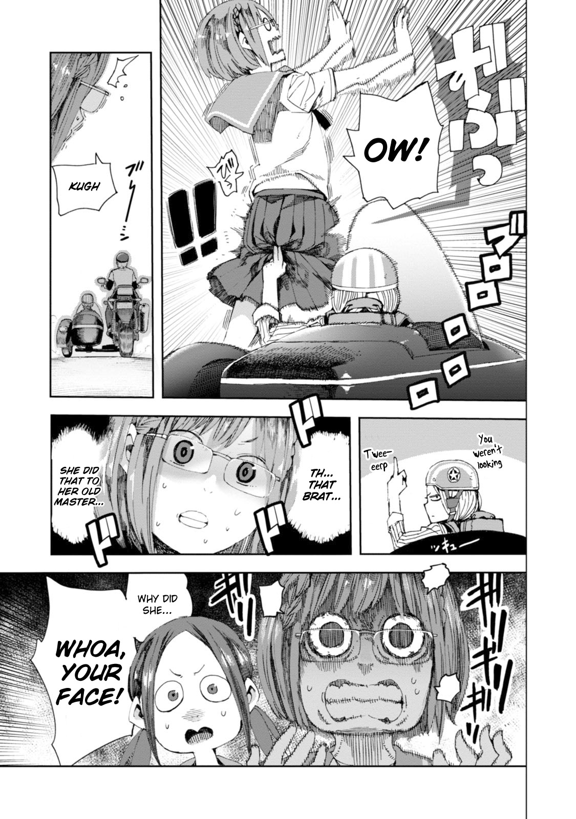 Chio-chan no Tsuugakuro Chapter 29 page 9 - Chapter 29: Andou-san and The Sidecar