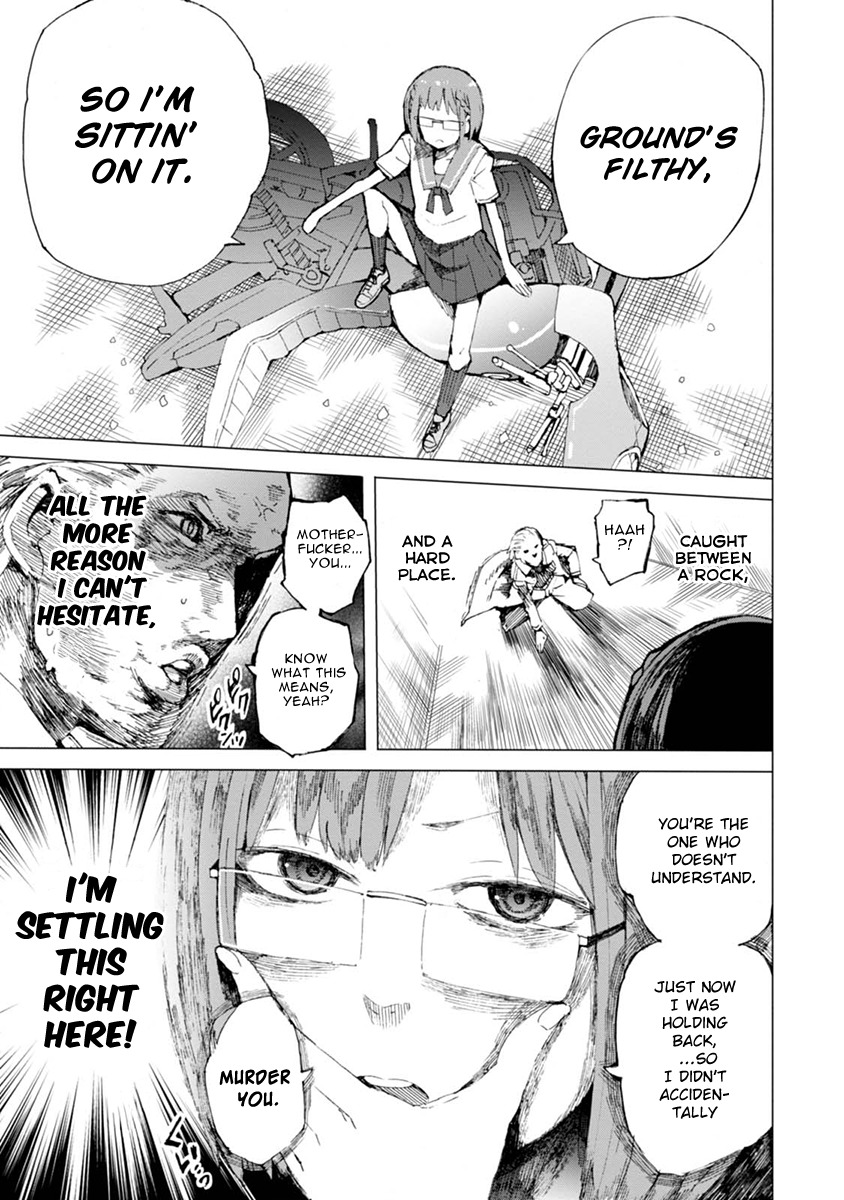 Chio-chan no Tsuugakuro Chapter 3 page 15 - Chapter 3: The Bloody Butterfly Effect